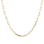 14KY SMALL PAPER CLIP 16 INCH CHAIN