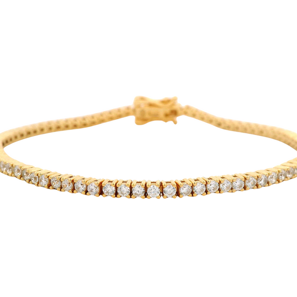 925YG TENNIS CZ BRACELET