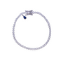 925YG TENNIS AND DROP CZ GREEN BRACELET
