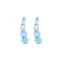 925SL INFINITY CZ SKY BLUE EARRINGS
